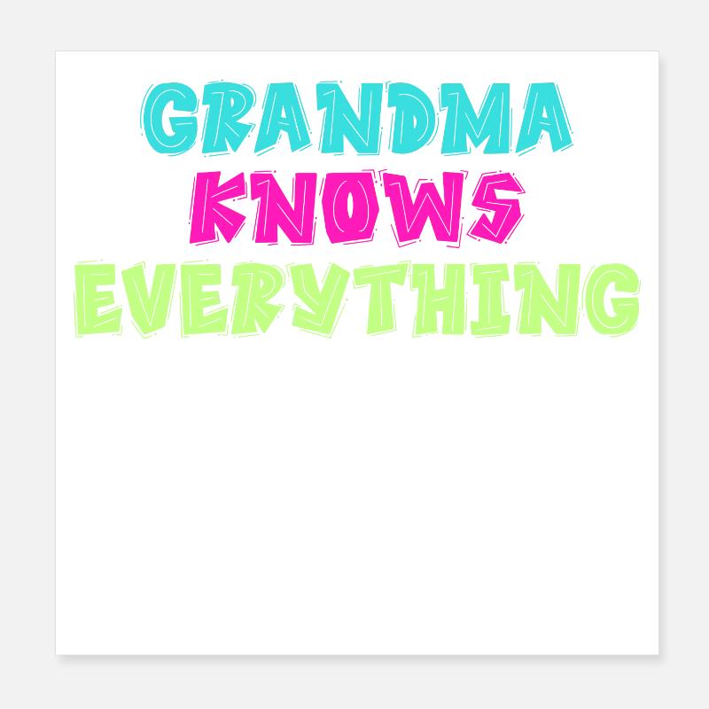 Bedstemor Bedstemor Old Woman Senior Statement Poster 20x20 cm