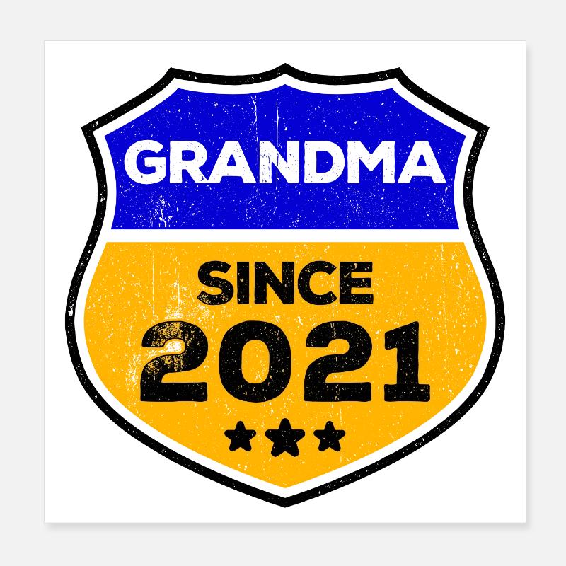 Déclaration de grand-mère aînée à la retraite Poster 20 x 20 cm