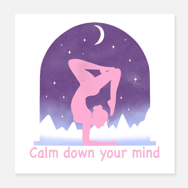 Yoga Poster 20 x 20 cm
