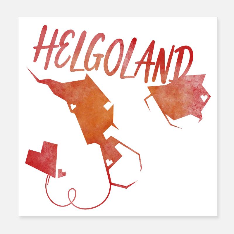 Heligoland Poster 20 x 20 cm