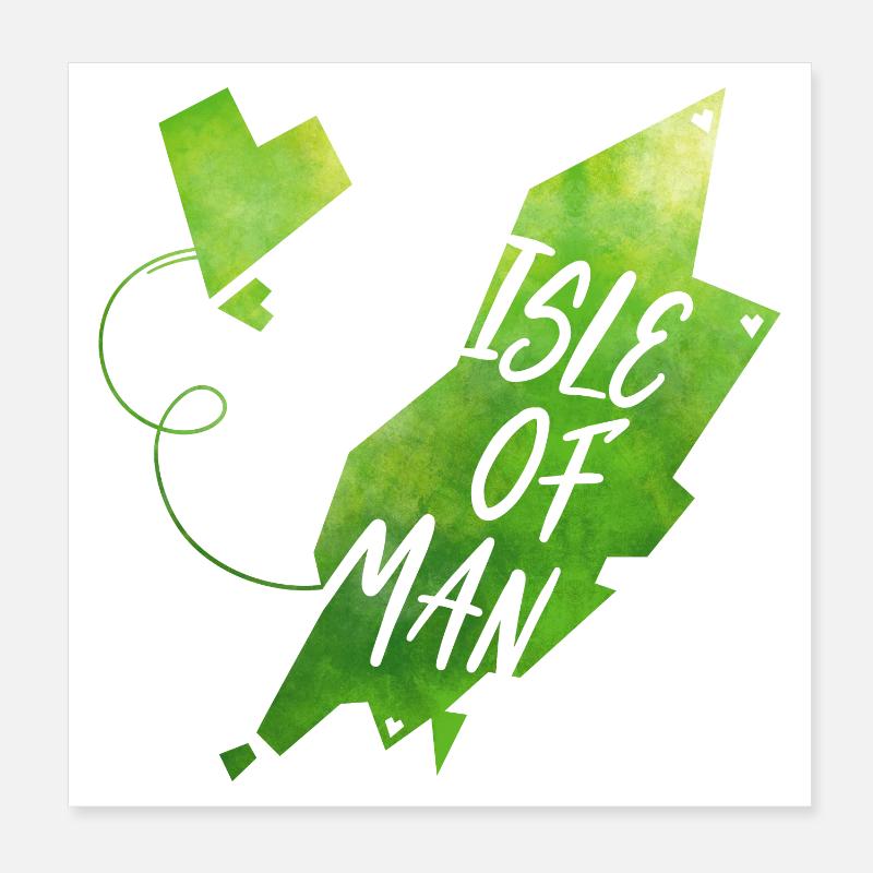 Île de Man Poster 20 x 20 cm