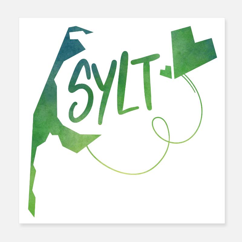 Sylt Poster 20x20 cm