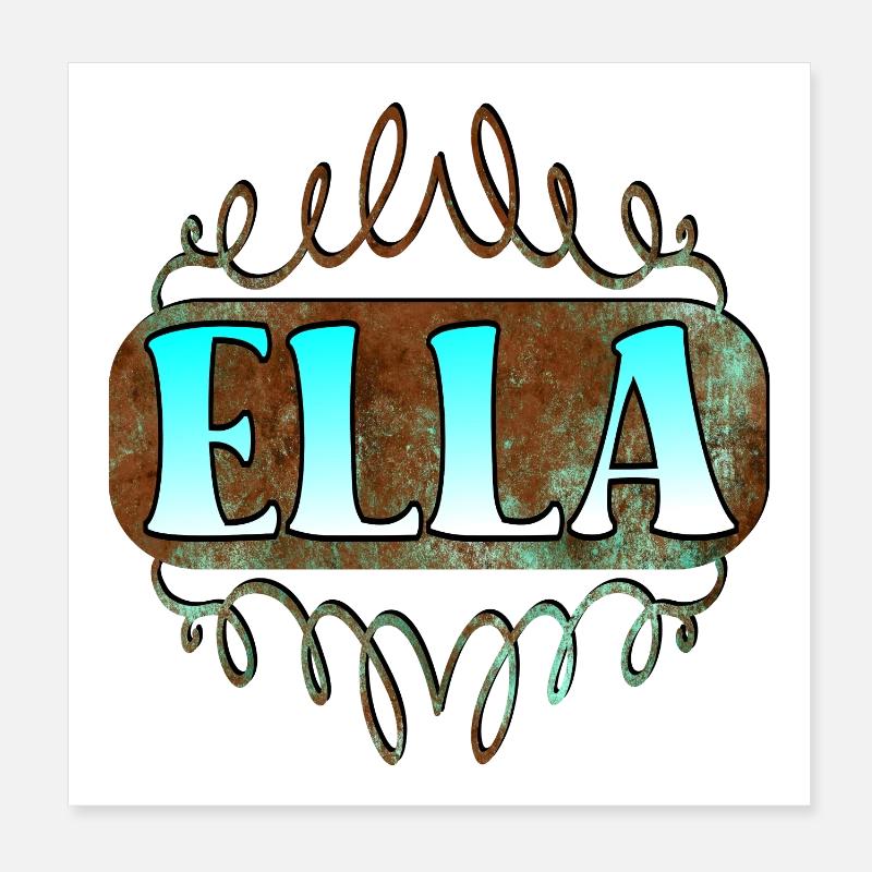 Regali per l'onomastico ELLA MAIDEN NAME Poster 20x20 cm