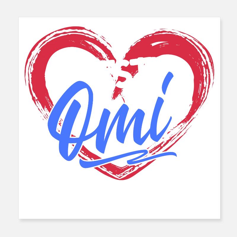 Großmama Glückwunsc Statement Beste Oma Großmutter Poster 20x20 cm