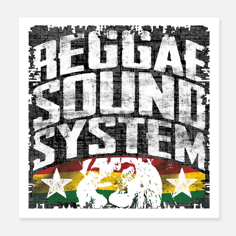 Système de son Reggae Poster 20 x 20 cm