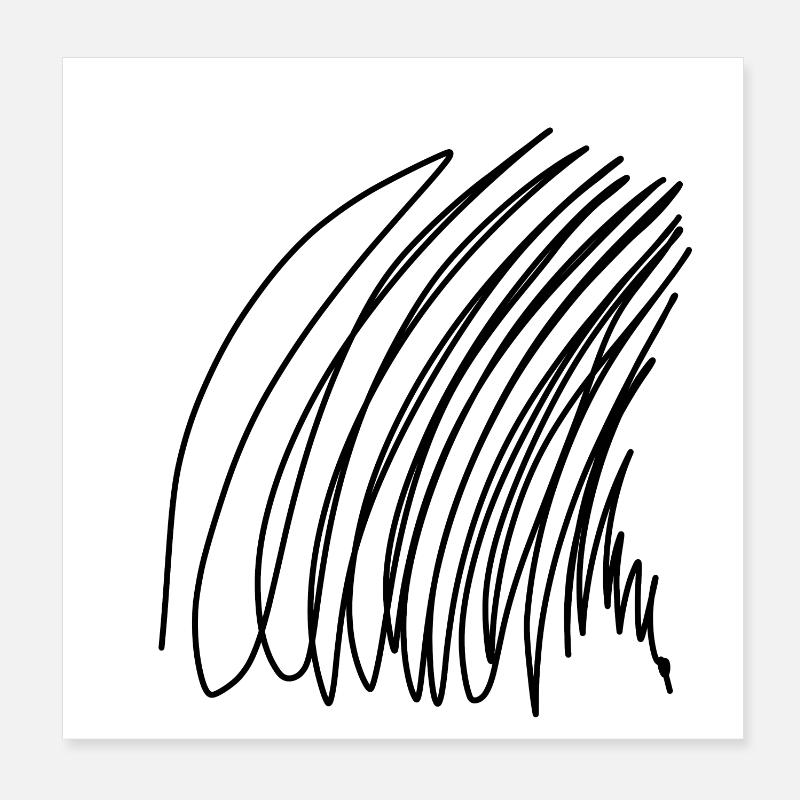 Abstract art doodle Poster 8" x 8" (20x20 cm)