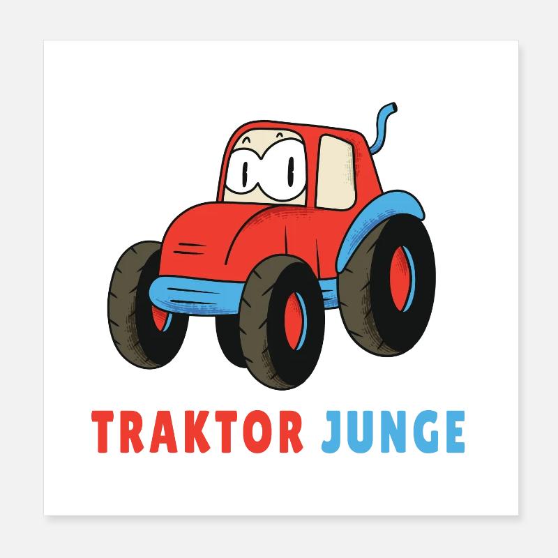 Tracteur Boy Poster 20 x 20 cm