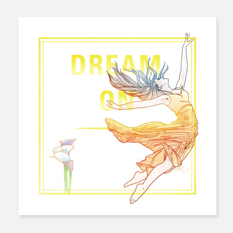 Rêve sur Poster 20 x 20 cm