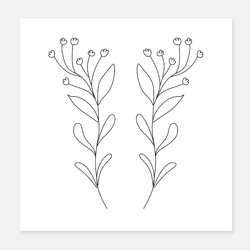 Simple, unique nature design Poster 8" x 8" (20x20 cm)