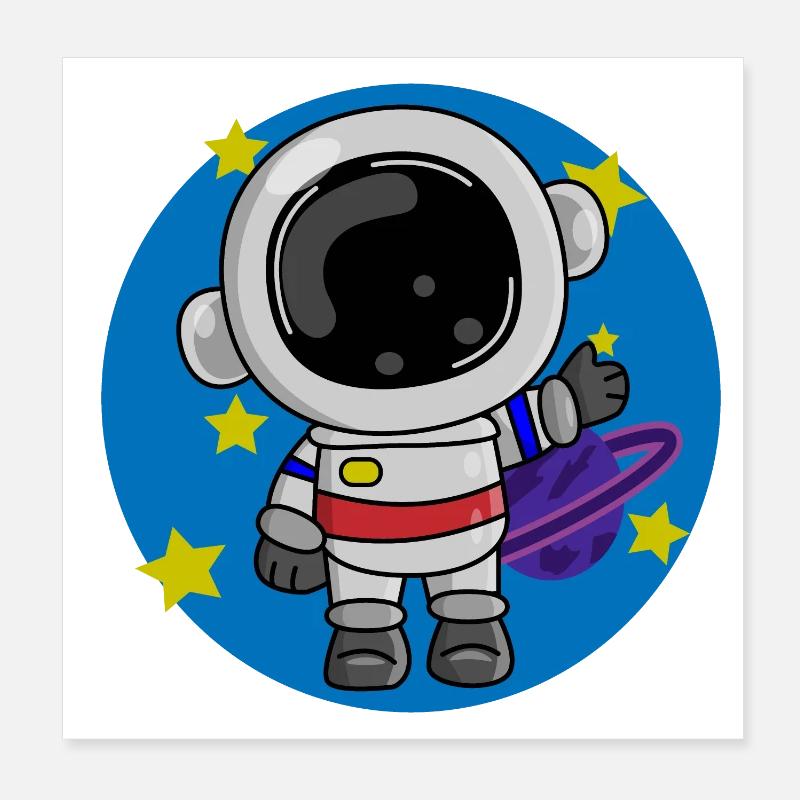 Astronaute, Cosmos, Spaceman Poster 20 x 20 cm