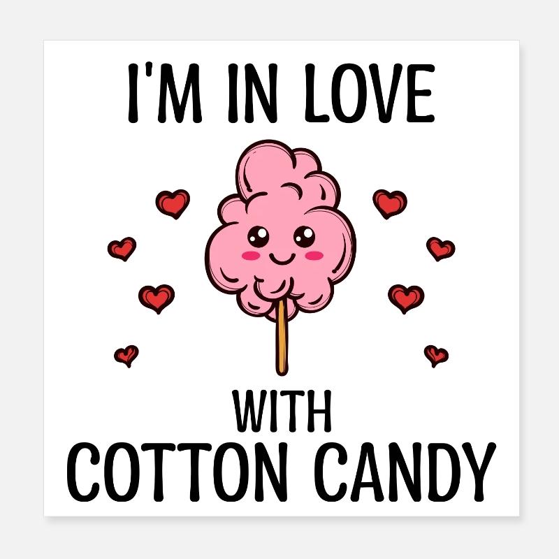 Sweets Statement Sweet tooth Sugar Snacking Poster 20 x 20 cm