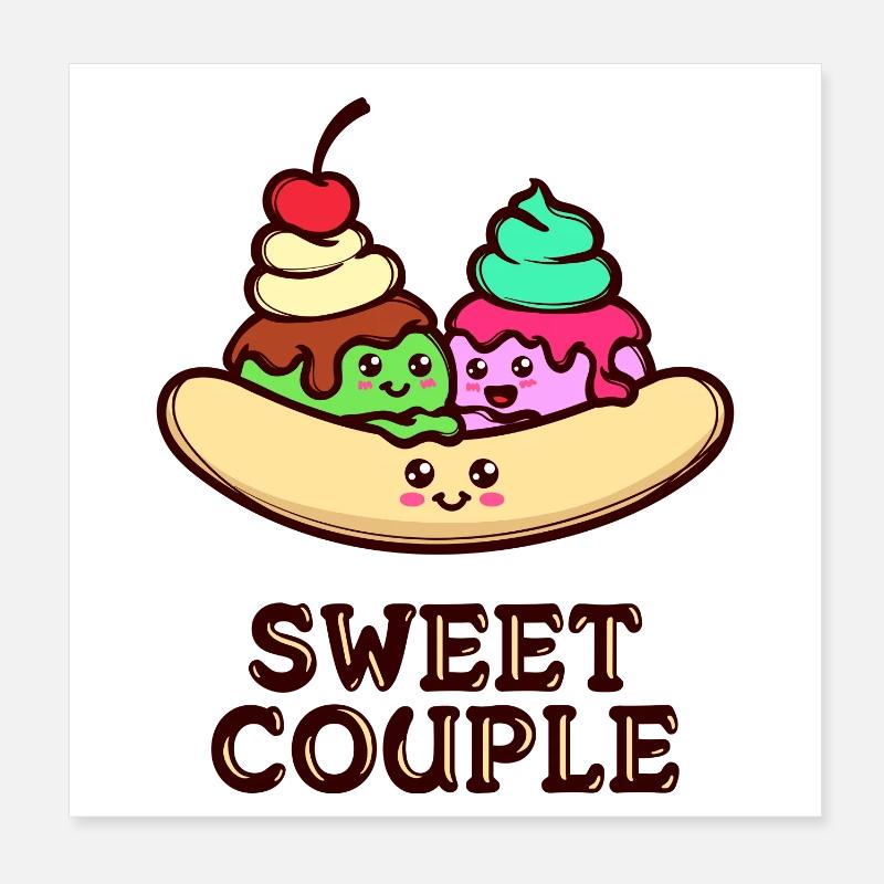 Sweets Statement Dessert Delicious Baking Poster 8" x 8" (20x20 cm)