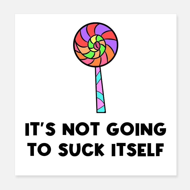 Sweets Statement Délicieux dessert Snacking Poster 20 x 20 cm