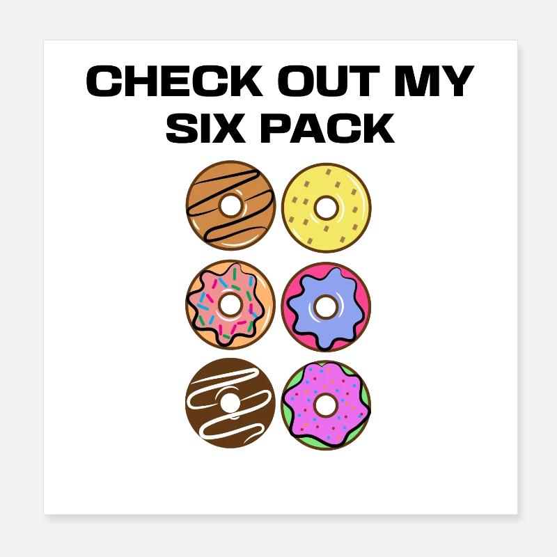 Sweets Funny Donut Statement Dessert Poster 20 x 20 cm