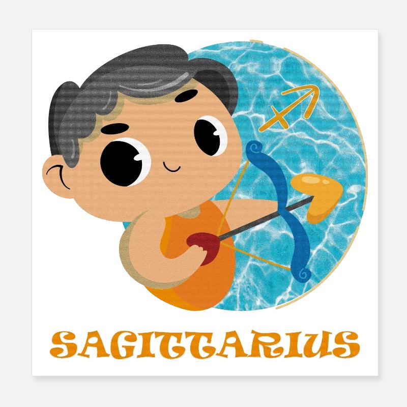 Zodiac sign Sagittarius Poster 8" x 8" (20x20 cm)