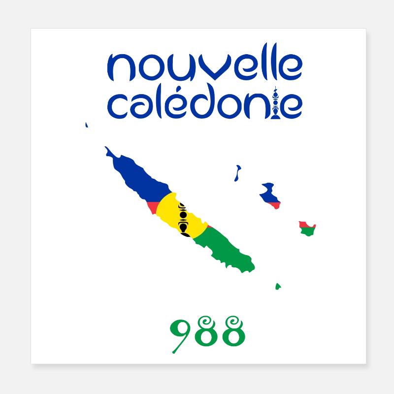 Nouvelle Calédonie Poster 20 x 20 cm