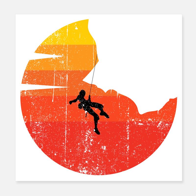 Escalade Classique Poster 20 x 20 cm