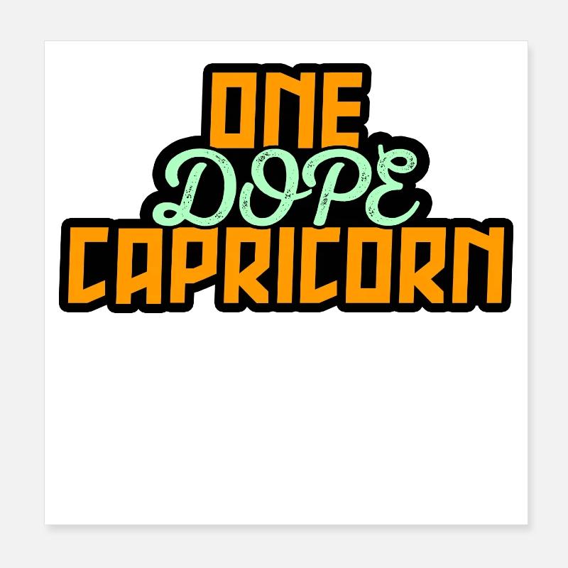 Horoskop Statement Steinbock Esoterik Sternzeichen Poster 20x20 cm