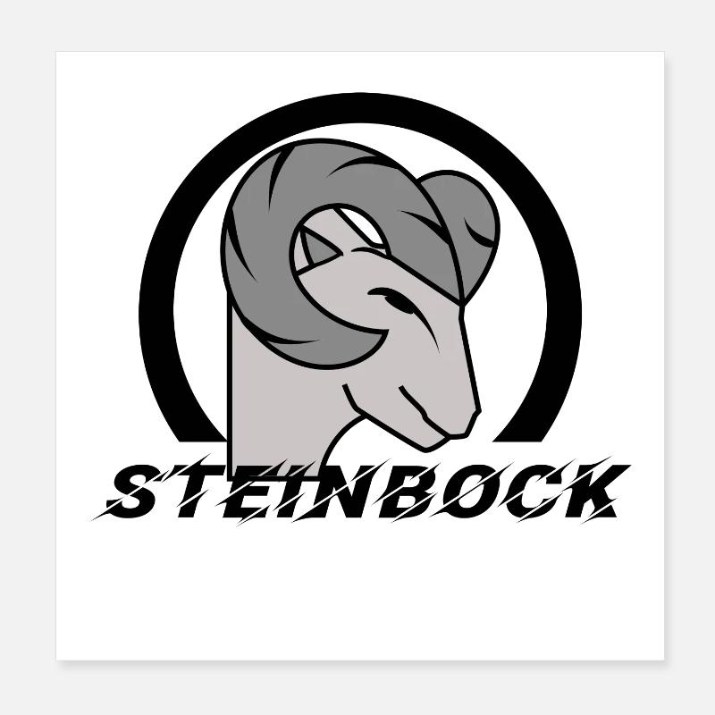 Astrologie Himmel Steinbock Tierkreiszeichen Poster 20x20 cm