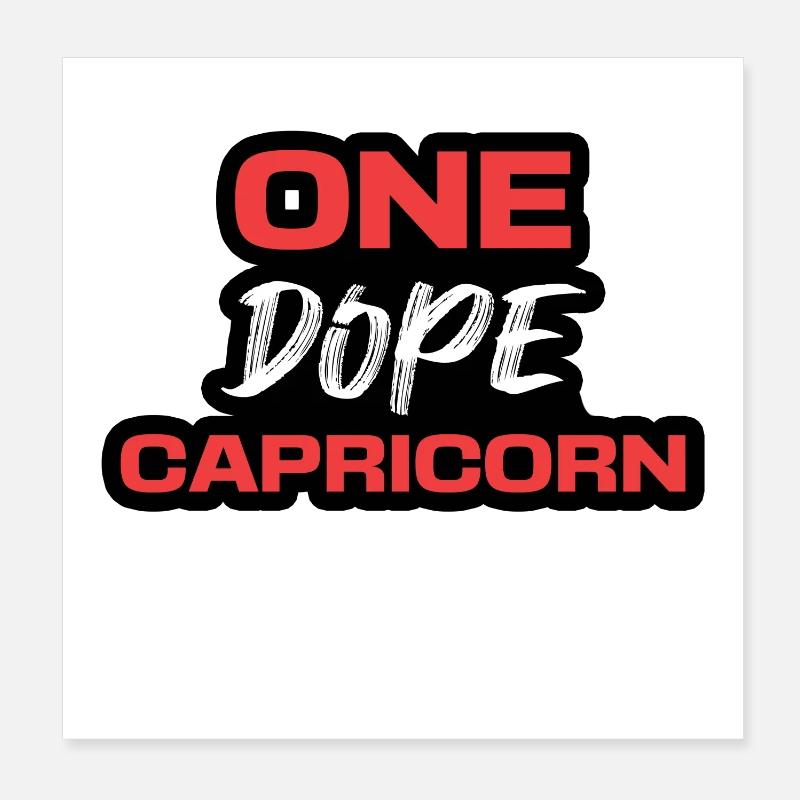 Capricorne Horoscope Sky Zodiac Déclaration Poster 20 x 20 cm