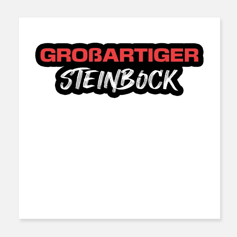 Tierkreis Horoskop Steinbock Statement Astrologie Poster 20x20 cm