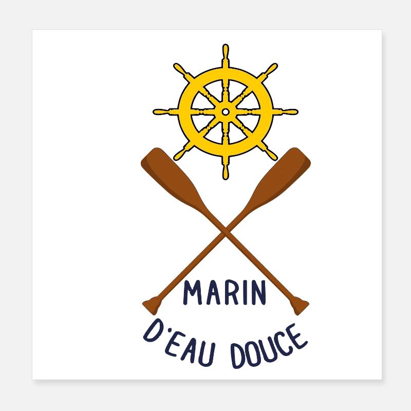 Marin d'eau douce Poster 20 x 20 cm