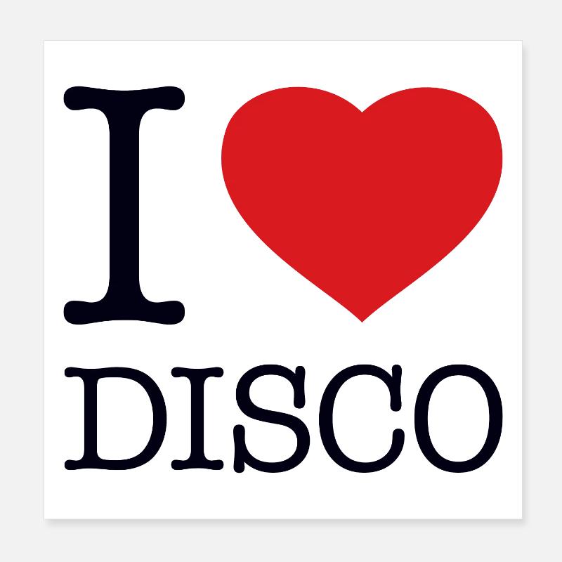 J’ADORE LE DISCO Poster 20 x 20 cm