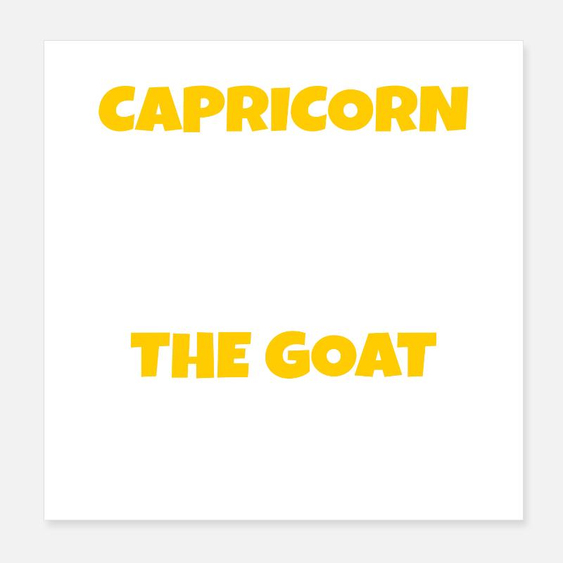 Tierkreiszeichen Statement Horoskop Steinbock Poster 20x20 cm