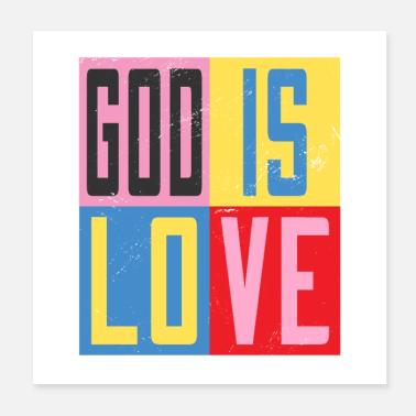 Dio è amore Poster 20x20 cm