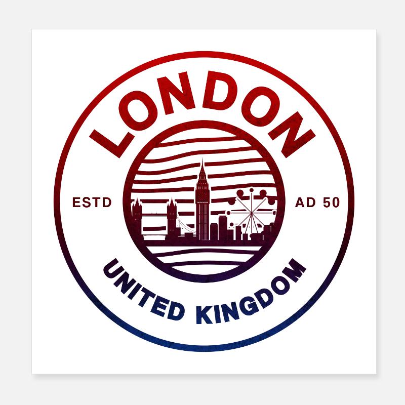 Londres Royaume-Uni Poster 20 x 20 cm