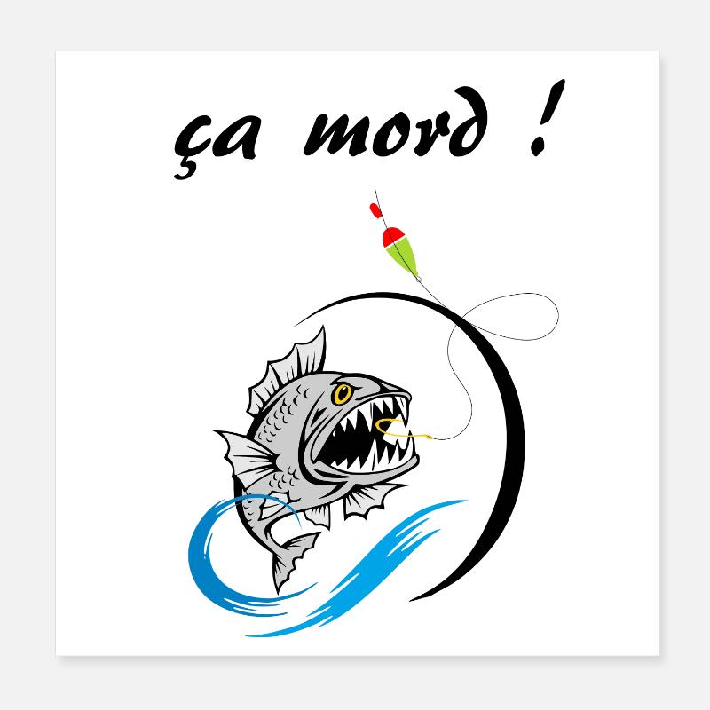 es beißt Poster 20x20 cm
