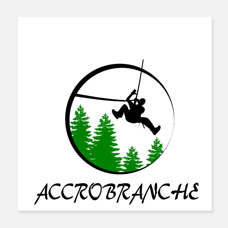 Accrobranche Poster 20 x 20 cm