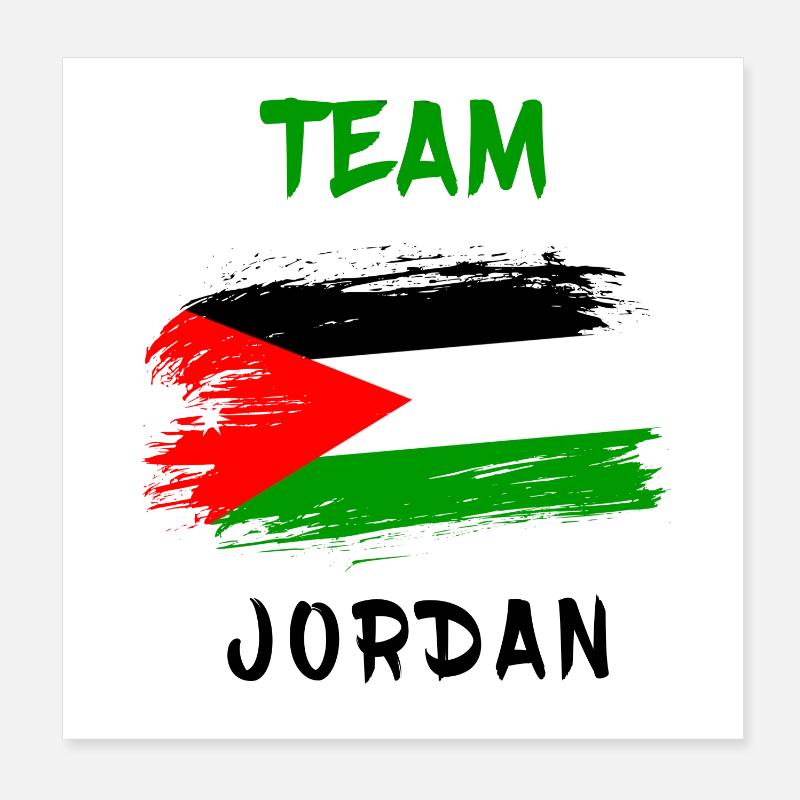 Design du drapeau de l'équipe de Poster 20 x 20 cm