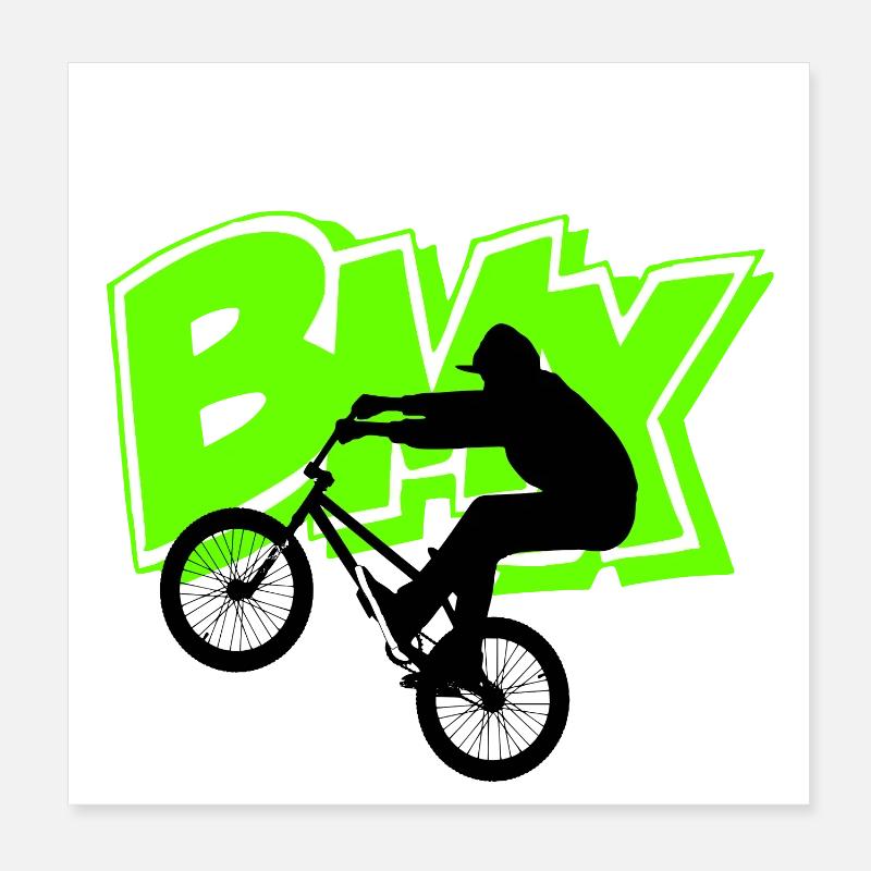 bmx Poster 20 x 20 cm