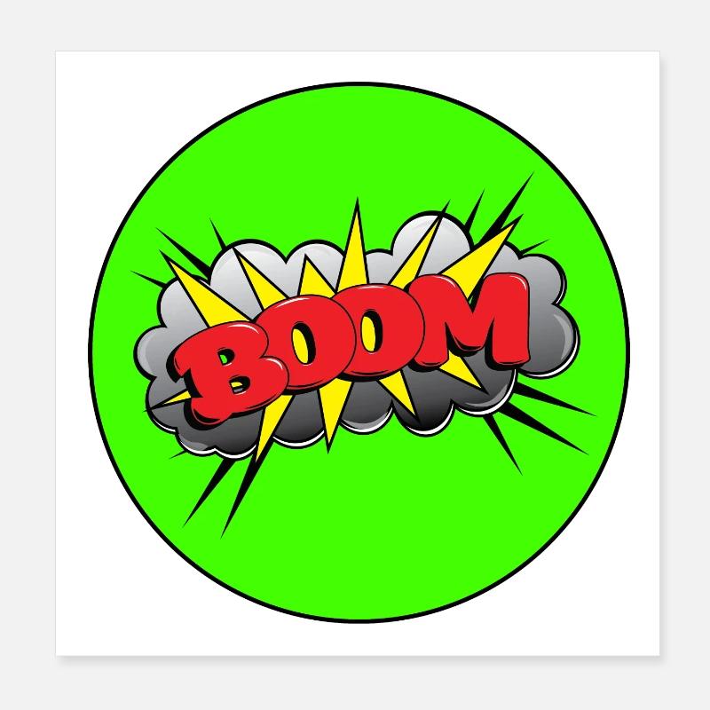 Boom Poster 8" x 8" (20x20 cm)