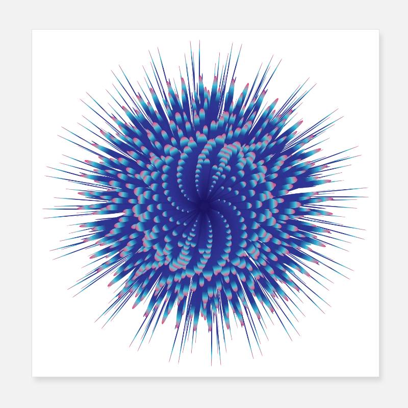 Fleur vectorielle Poster 20 x 20 cm