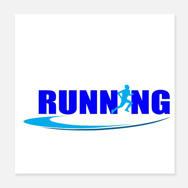 running Poster 20 x 20 cm