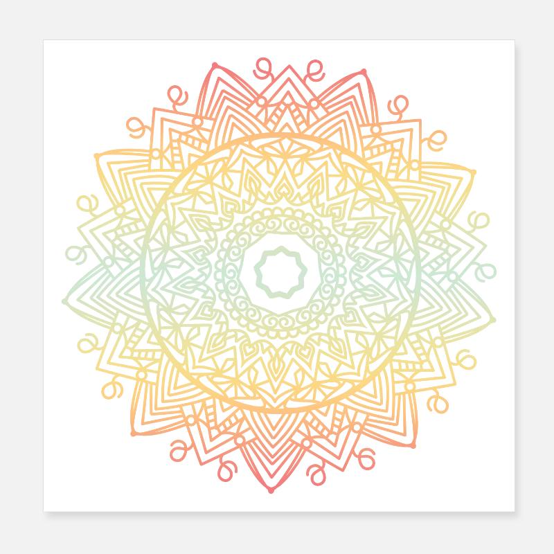 Mandala Poster 20 x 20 cm