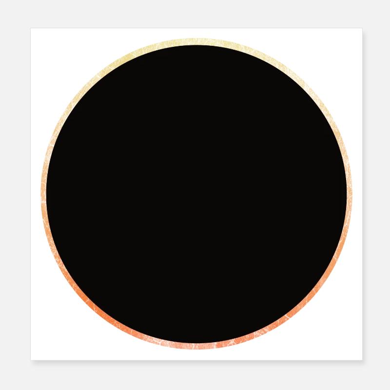 Éclipse solaire Poster 20 x 20 cm
