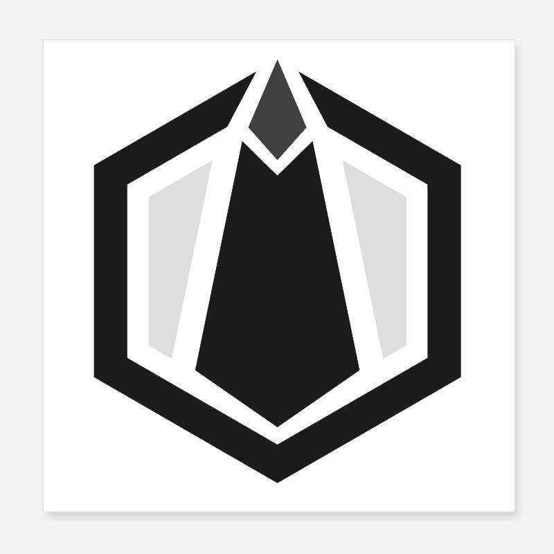 Monolith Logo Poster 20x20 cm