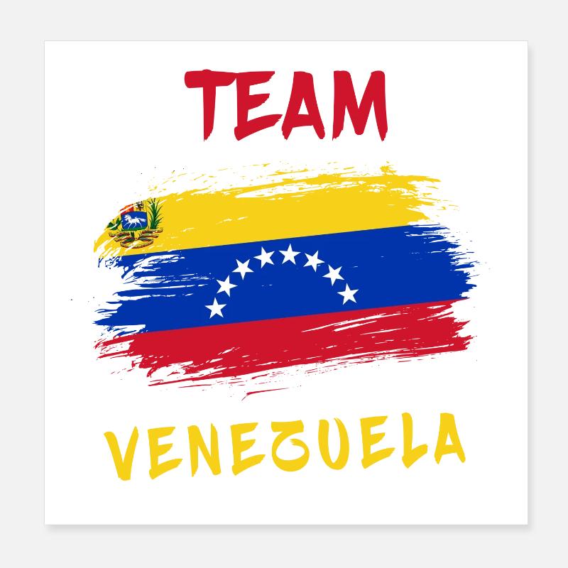 équipe du Venezuela Poster 20 x 20 cm