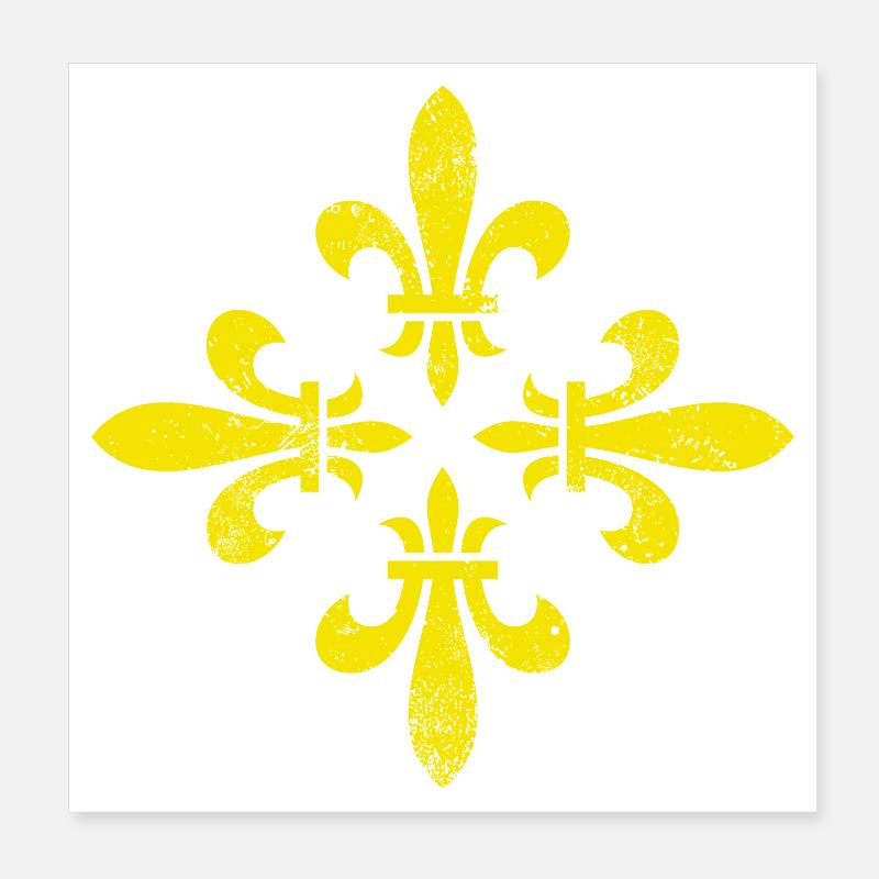 FLEURS DE LYS MILLÉSIME Midden-Drenthe Poster 20 x 20 cm