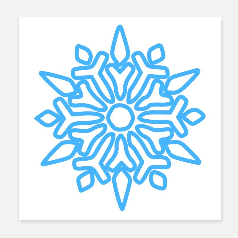 Christmas Poster 8" x 8" (20x20 cm)