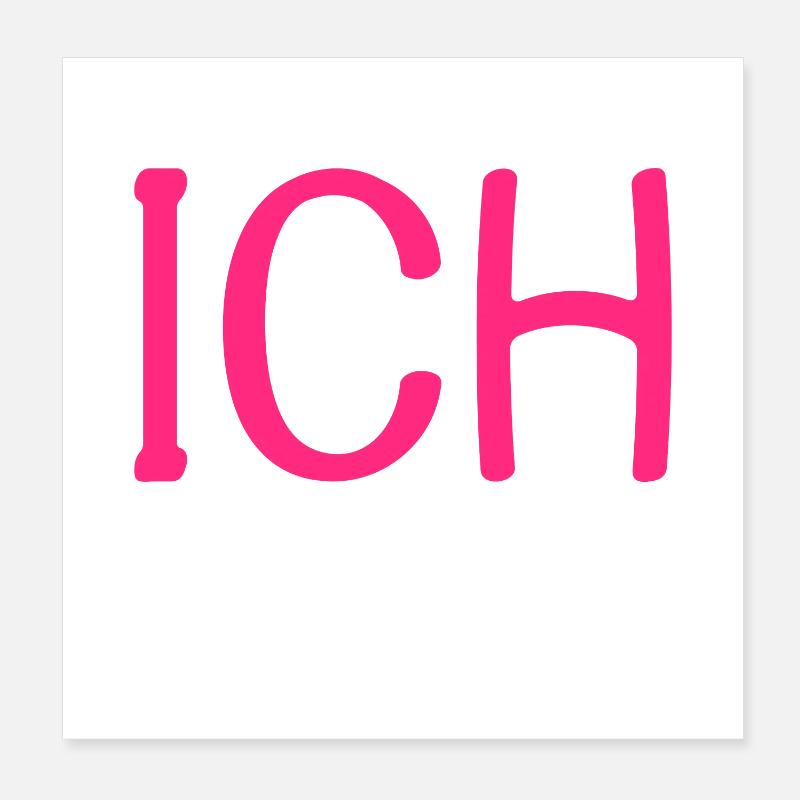 Ich Dein Weihnachtsgeschenk Poster 20x20 cm