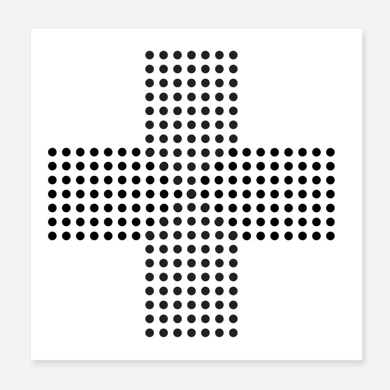 Kreuzpunkte Poster 20x20 cm