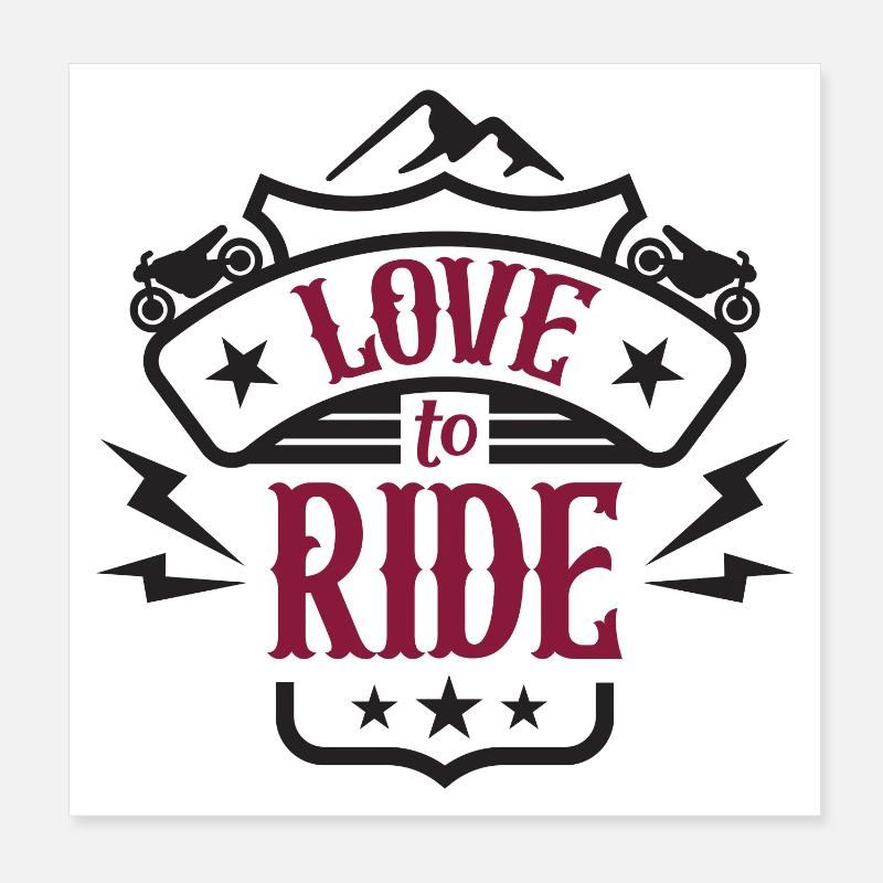 J’adore rouler Poster 20 x 20 cm