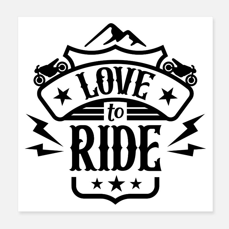 J’adore rouler Poster 20 x 20 cm