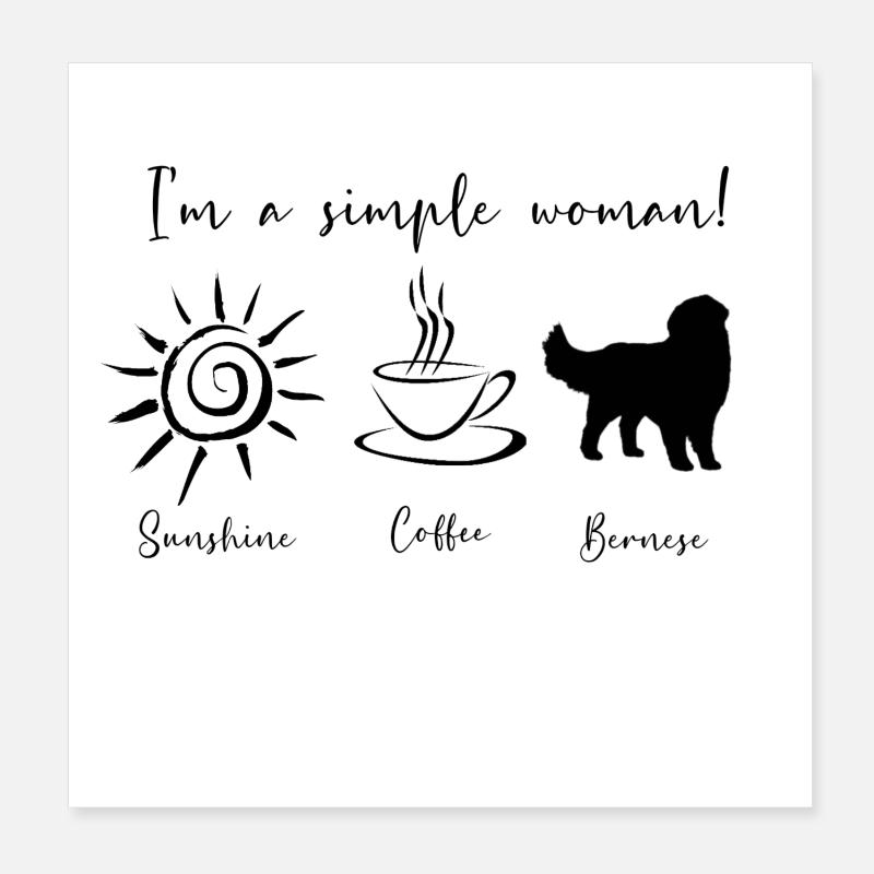 Bouvier bernois Poster 20 x 20 cm