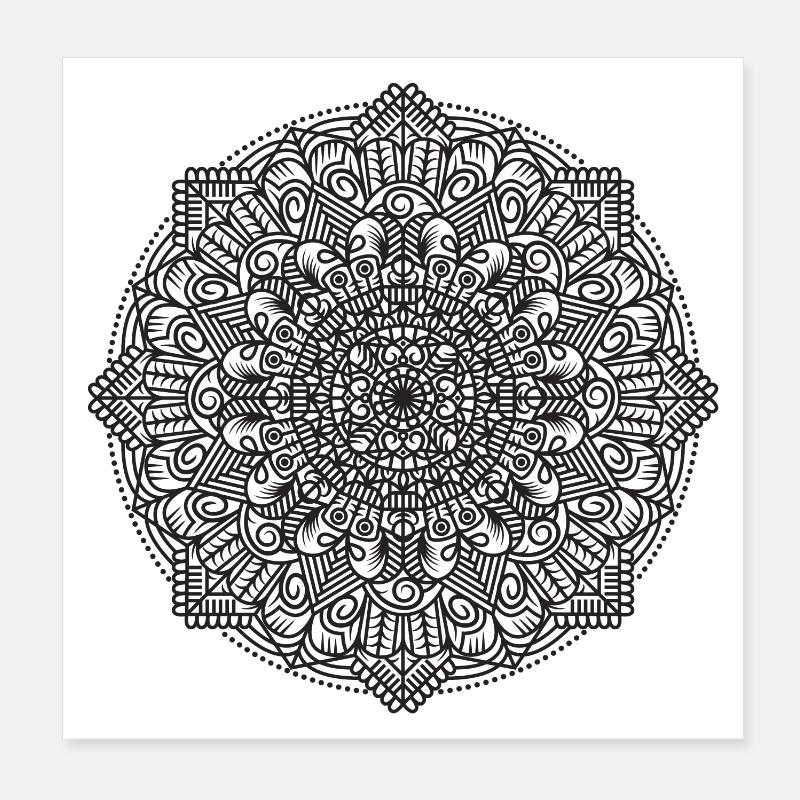 Mandala Poster 20 x 20 cm