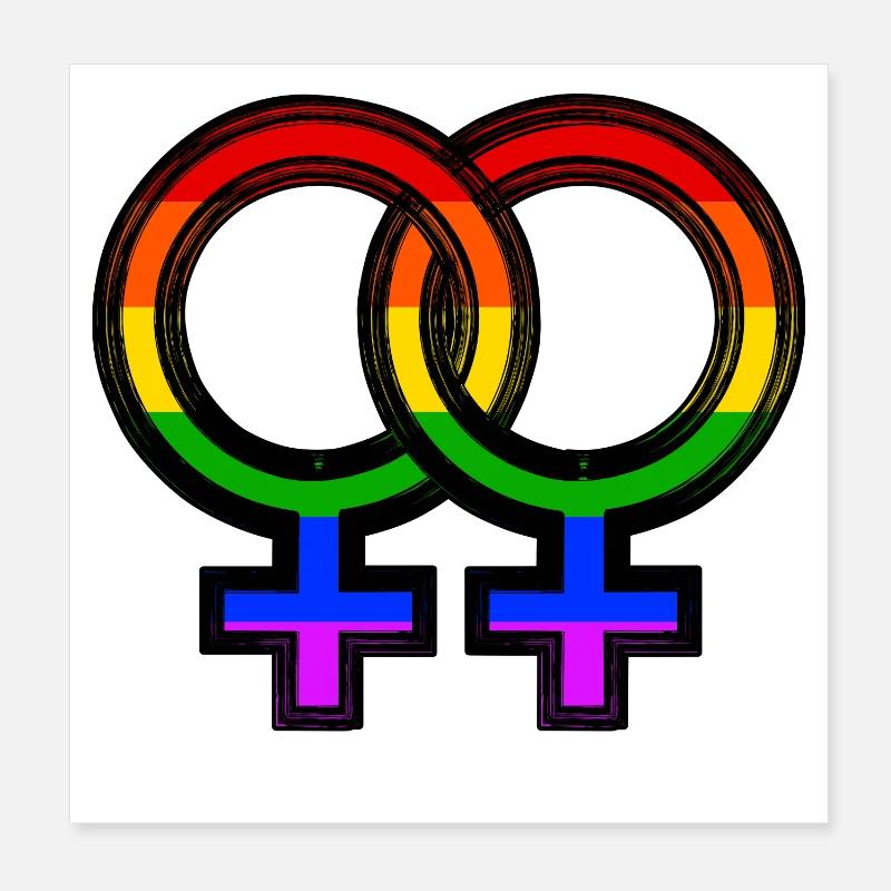Fierté Mariage homosexuel Relation LGBT Poster 20 x 20 cm
